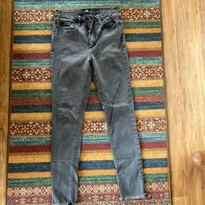 Gap Womens faded black high rise skinny jeans